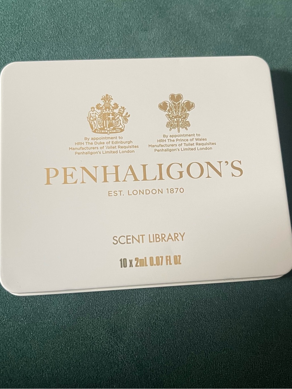 Penhaligon's White and Gold Fragrance Tin
